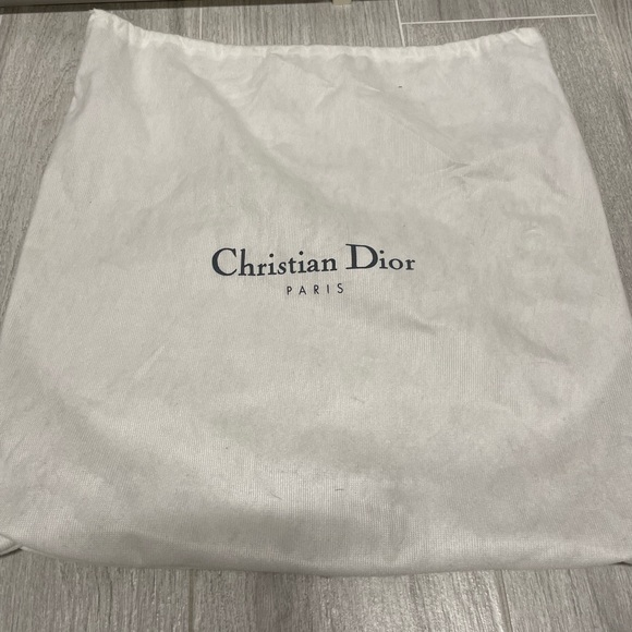 VINTAGE Dior handbag, satchel. Denim and orange print. - Picture 6 of 11